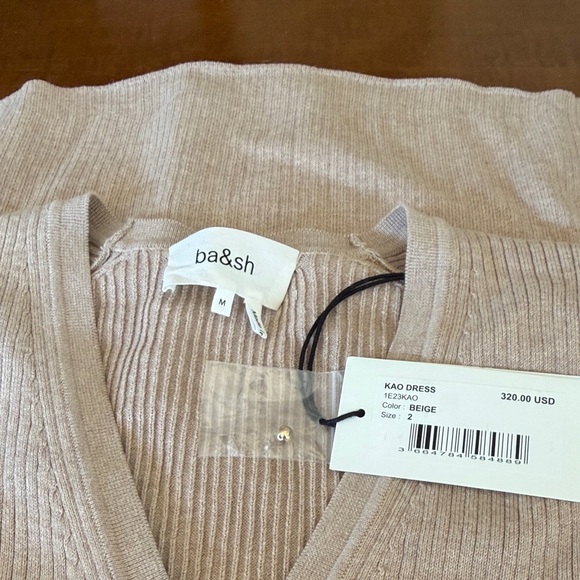 ba&sh Beige Button-Front Mini Dress - Picture 4 of 4